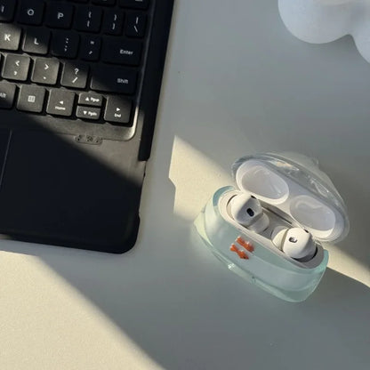 AquaShell™ Fish AirPods Case – Cute Liquid Silicone Drop-Proof Cover