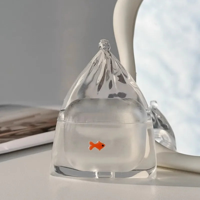 AquaShell™ Fish AirPods Case – Cute Liquid Silicone Drop-Proof Cover